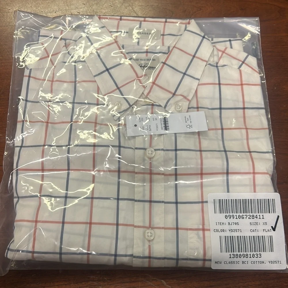 J Crew White Secret Wash cotton poplin shirt BJ705